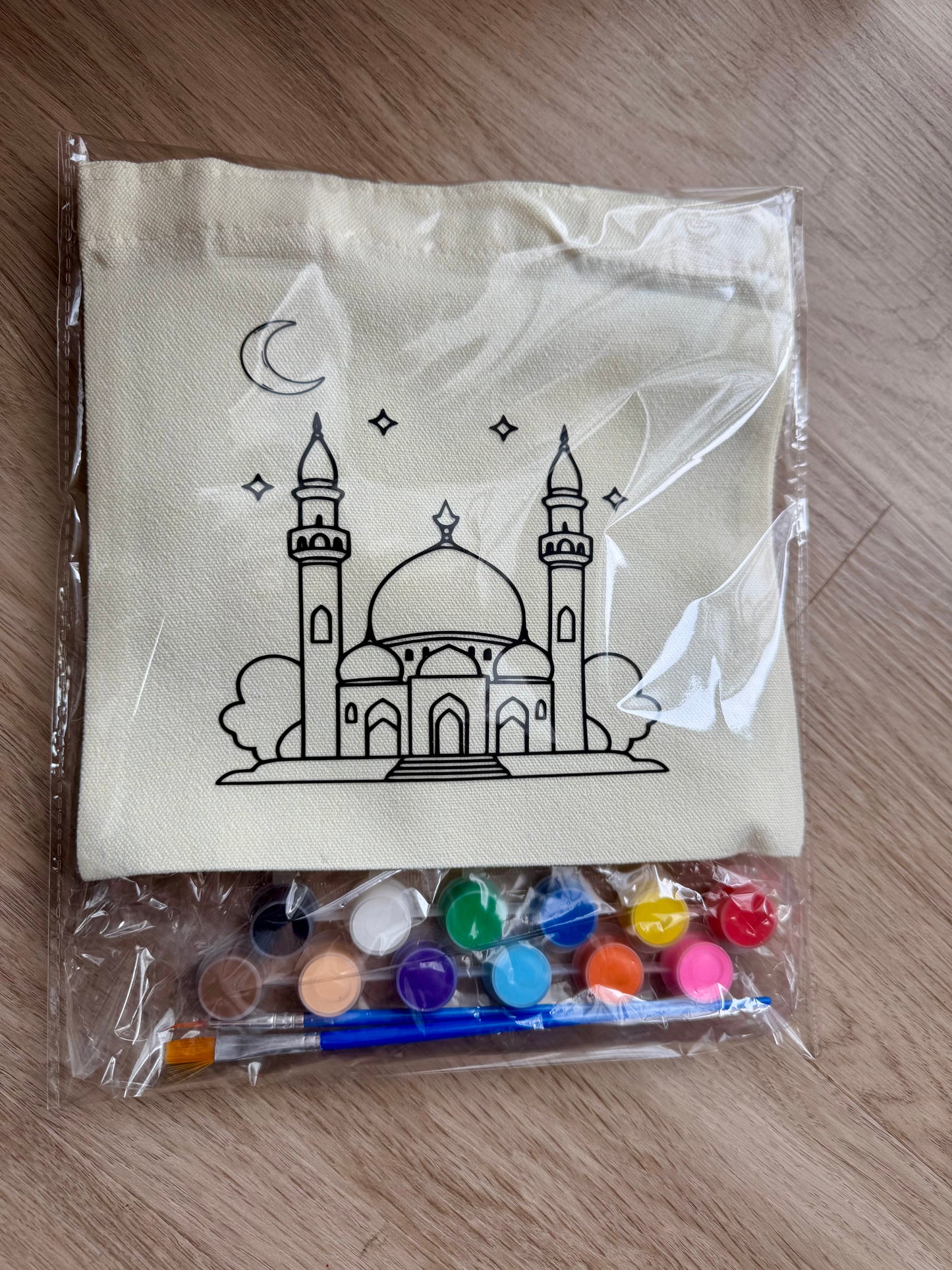 Masjid Canvas Totes- DIY Painting Kit