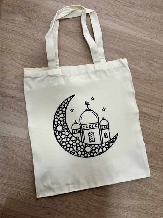 Masjid Moon Canvas Bag