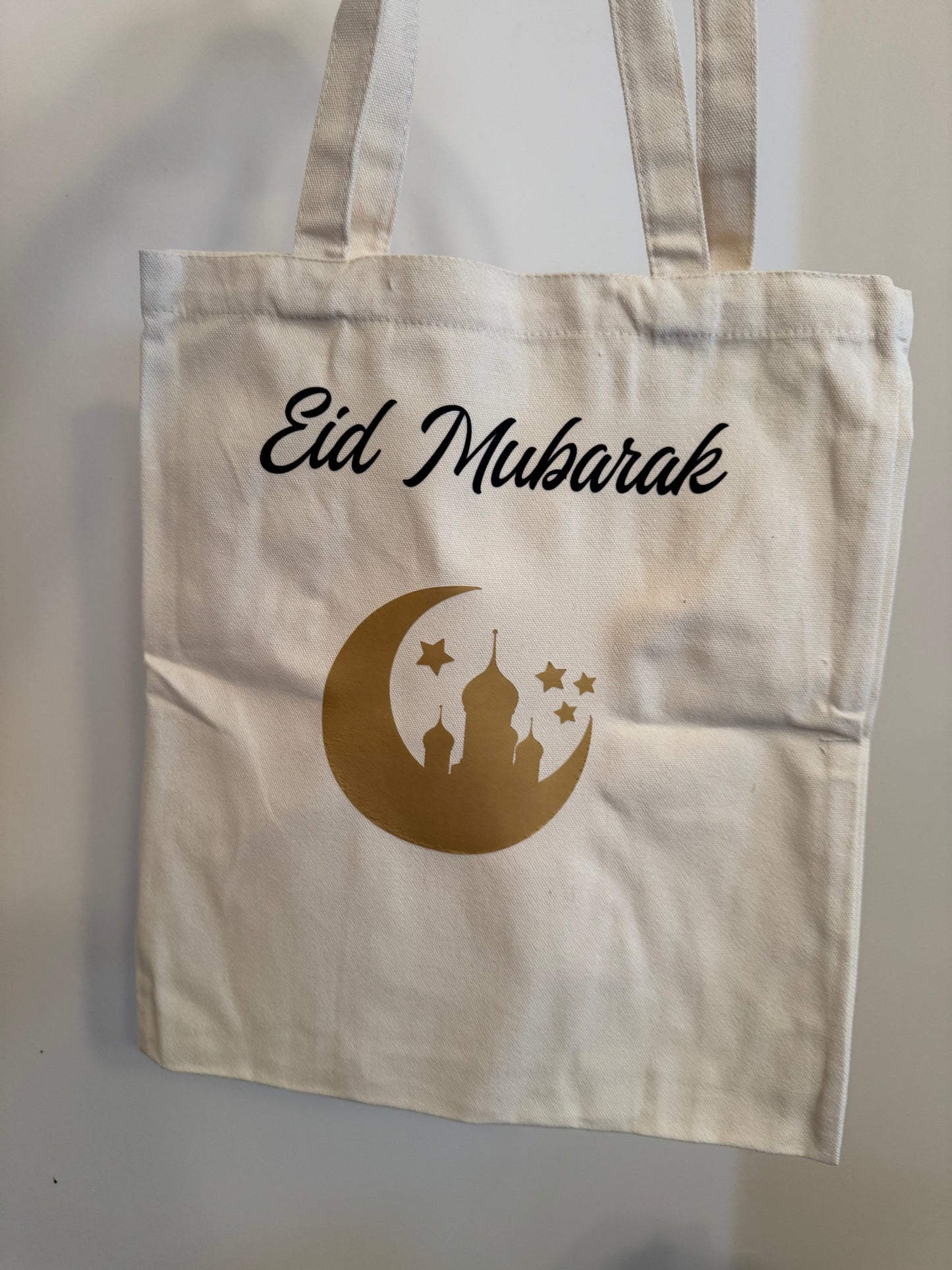 Eid Mubarak Canvas Tote Bag